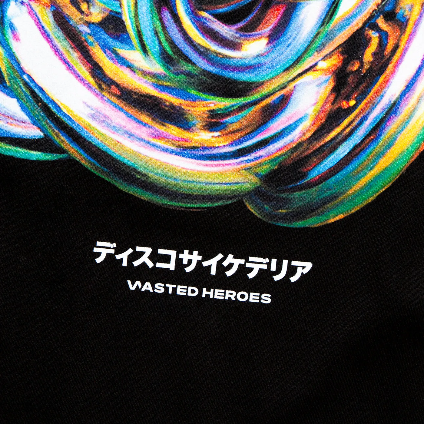 025 Disco Psychedelia Back Print - Tshirt - Black