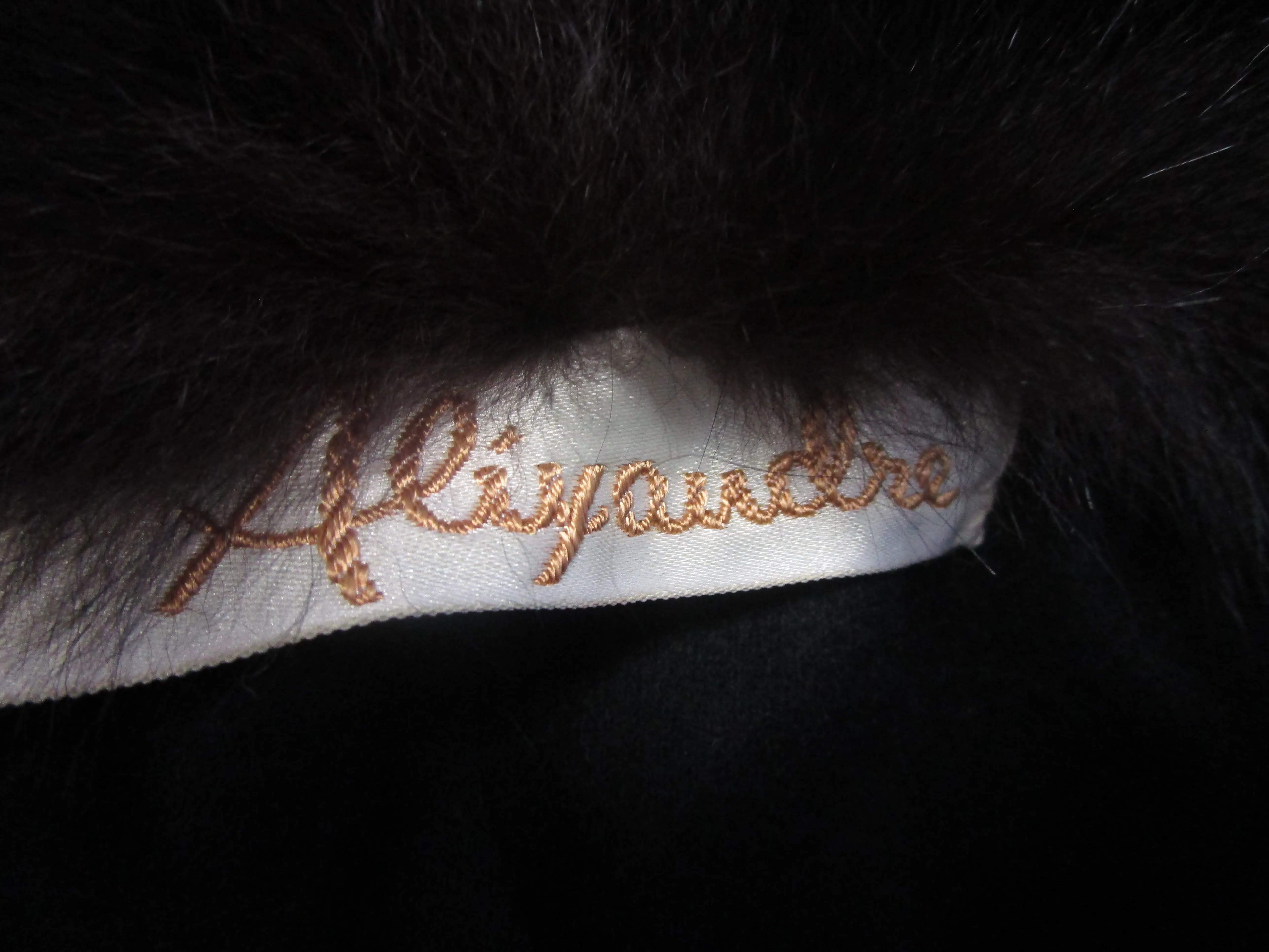 1960s Alixandre Black Fox Fur Cape