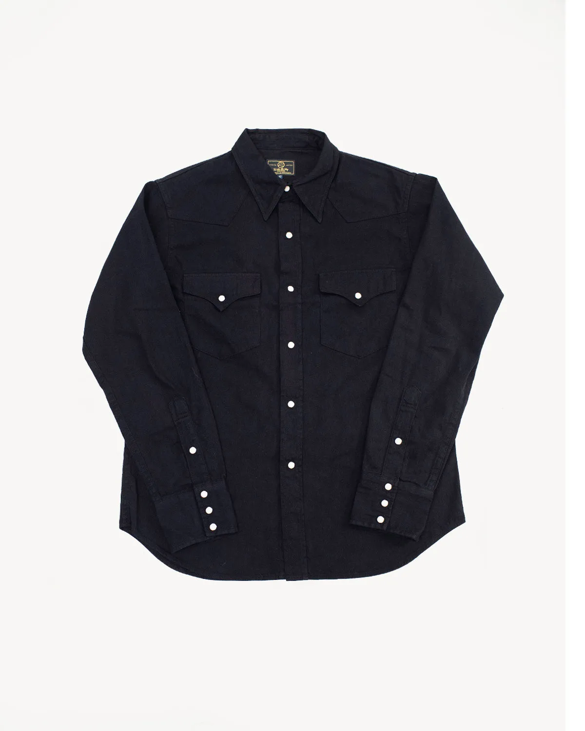 5686 - "Kurozome" Western Shirt - Black