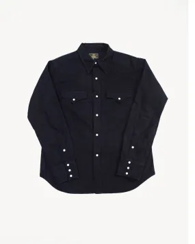 5686 - "Kurozome" Western Shirt - Black