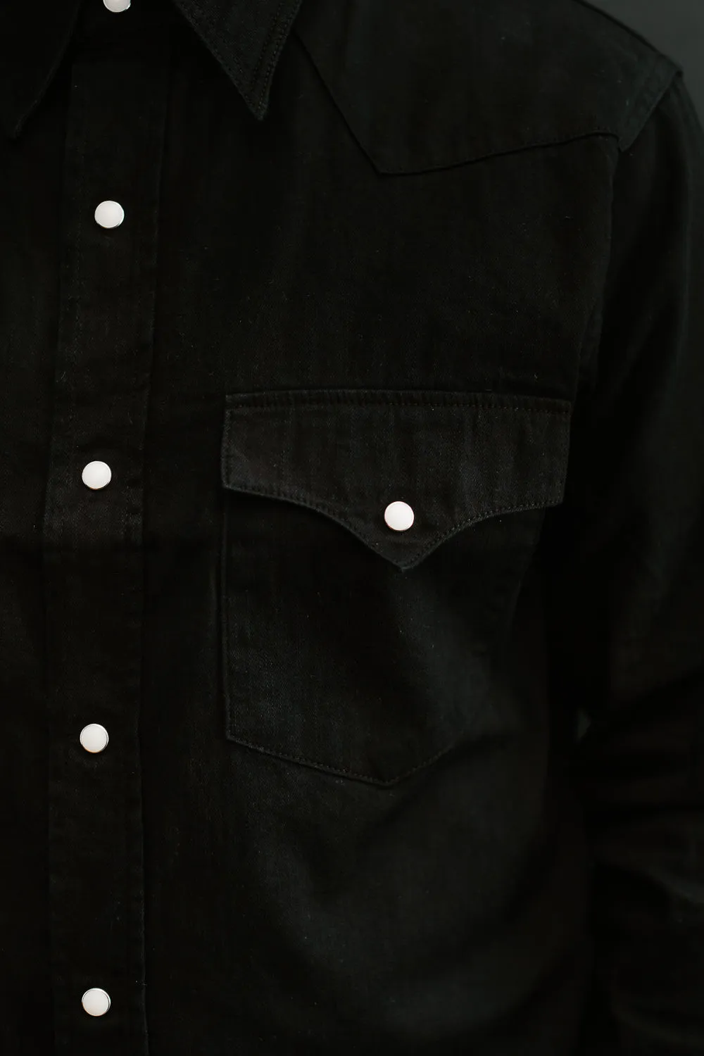 5686 - "Kurozome" Western Shirt - Black