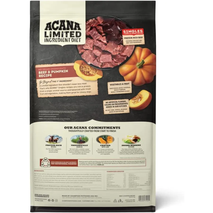 Acana Singles Beef & Pumpkin Dog Food