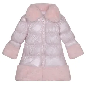 A'Dee - Sarah Pink jacket with faux fur trim