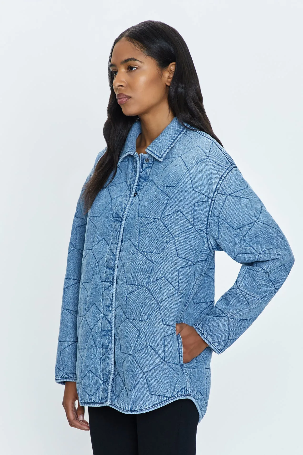 Alyssa Oversized Quilted Shacket - Marmont Star