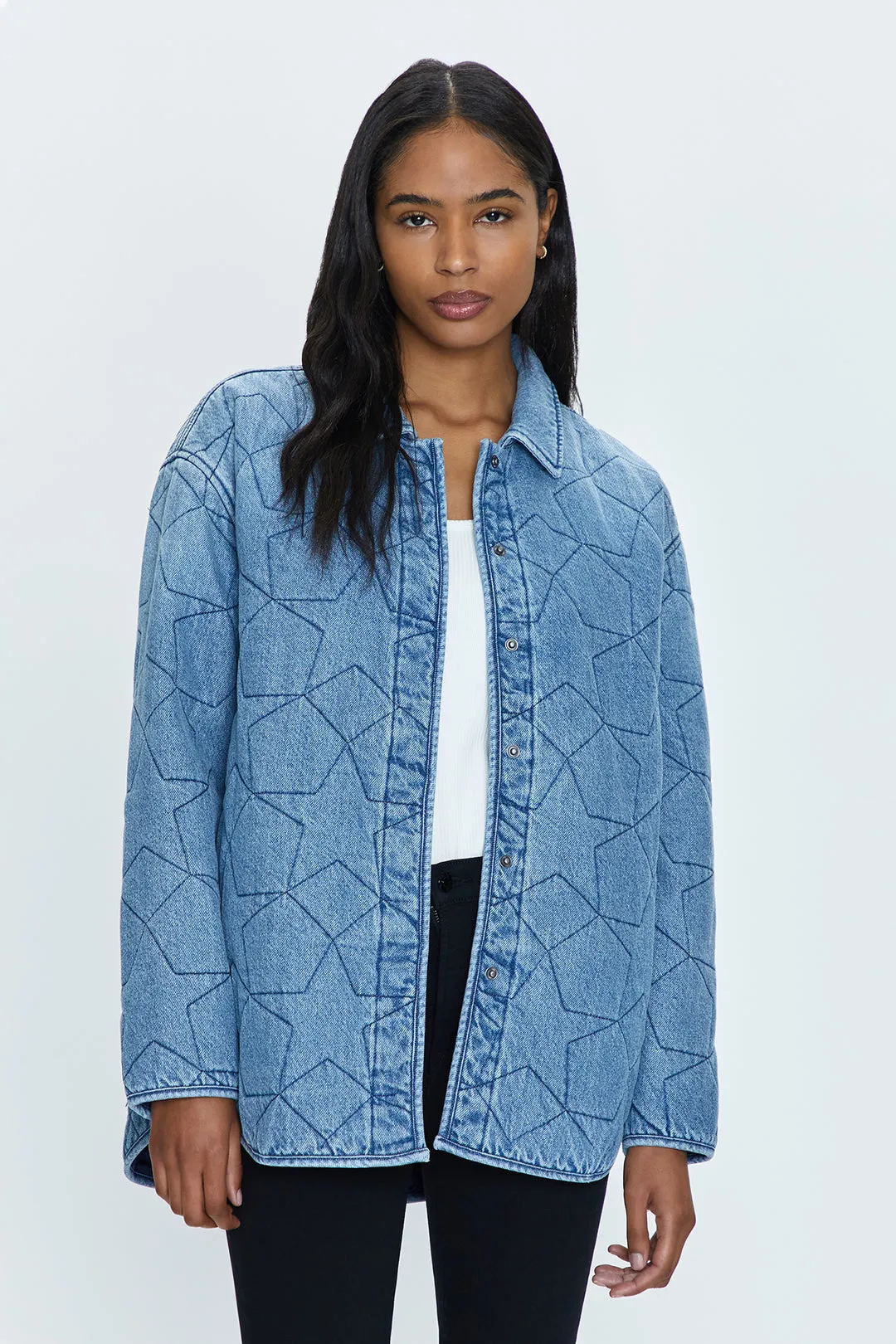 Alyssa Oversized Quilted Shacket - Marmont Star