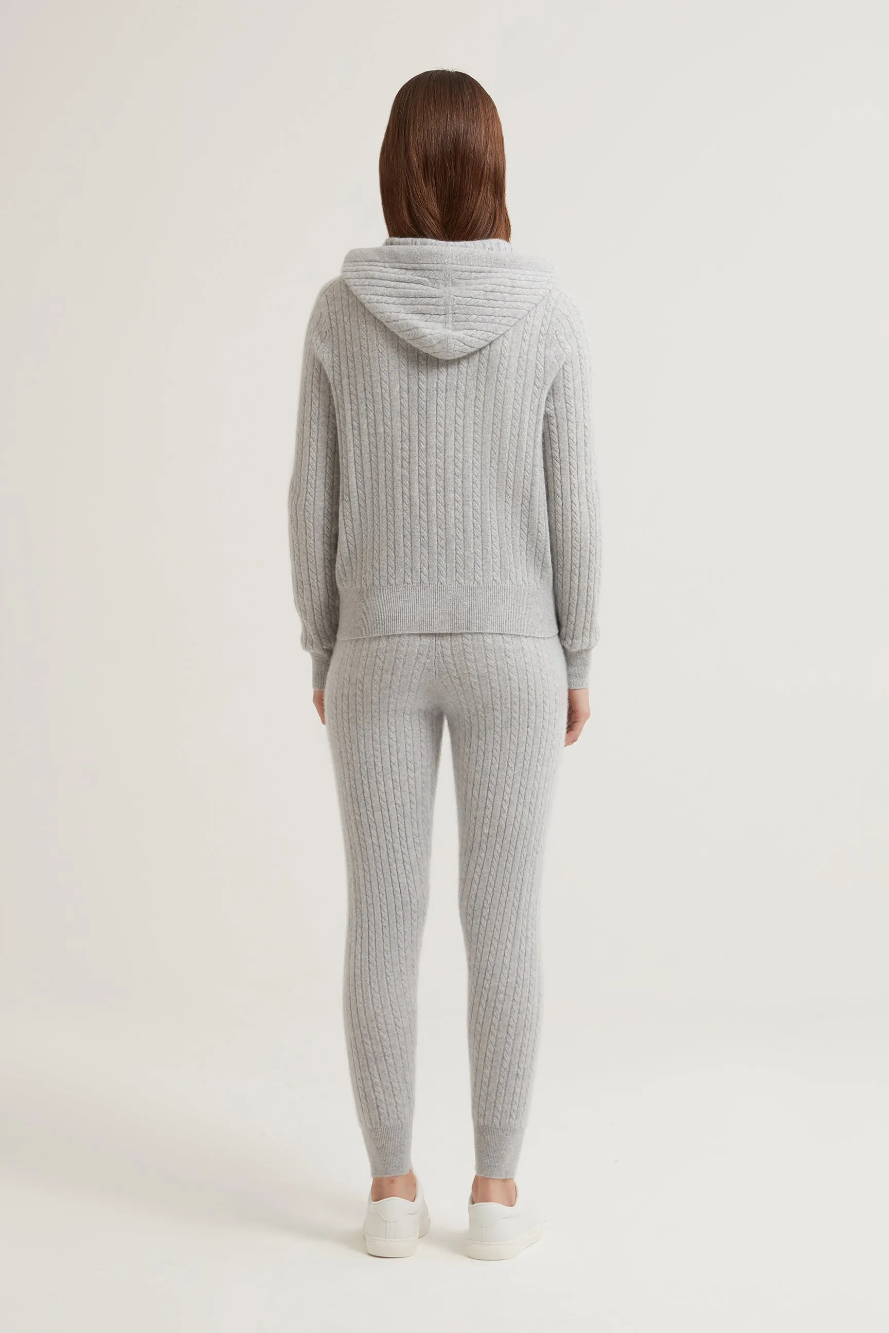 Ariane Cable Cashmere Hoodie