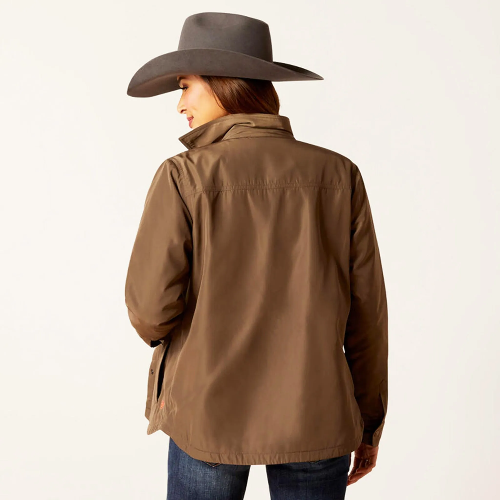 Ariat Women's Brown Fleece Lined Shacket