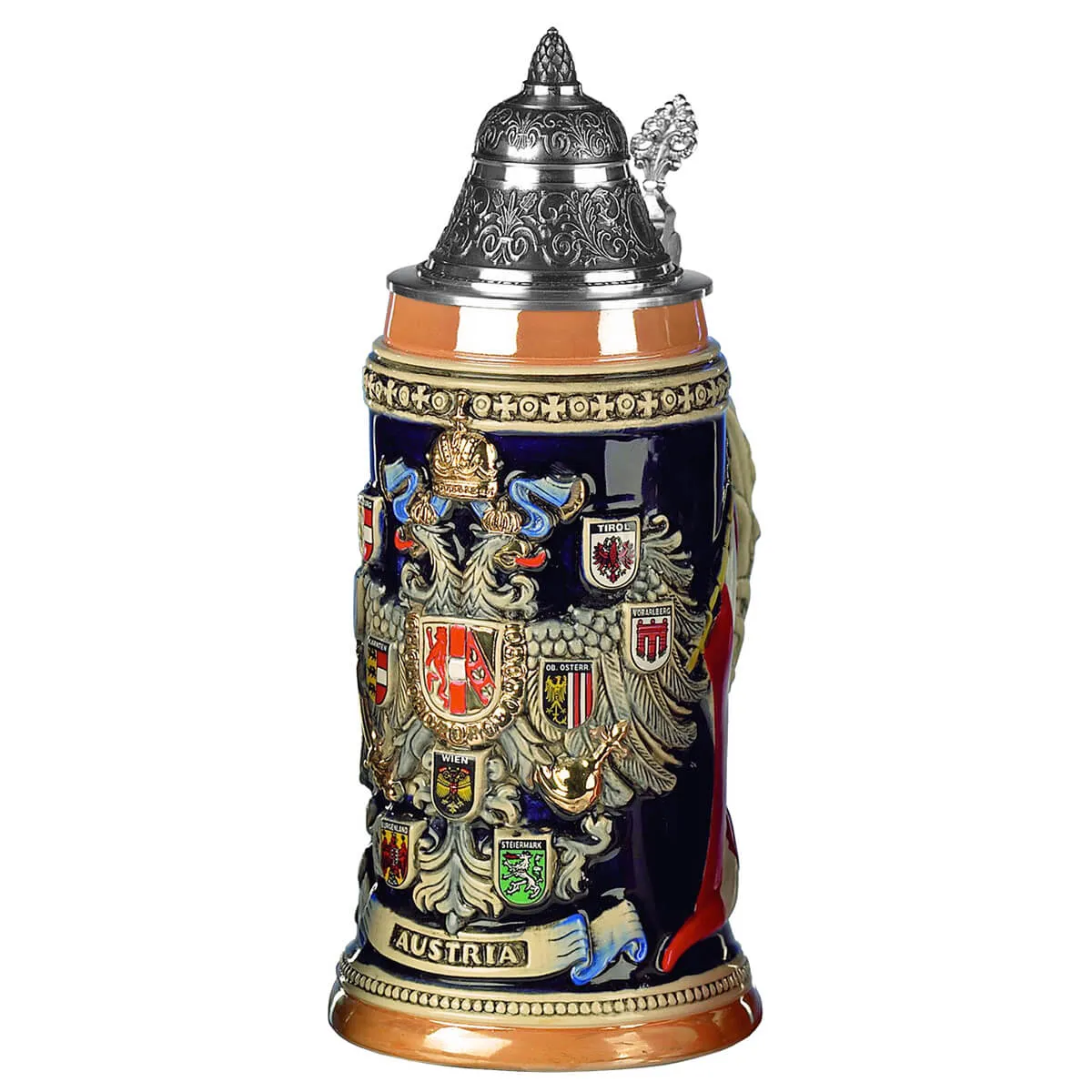 Austria Coat of Arms Stein .75L