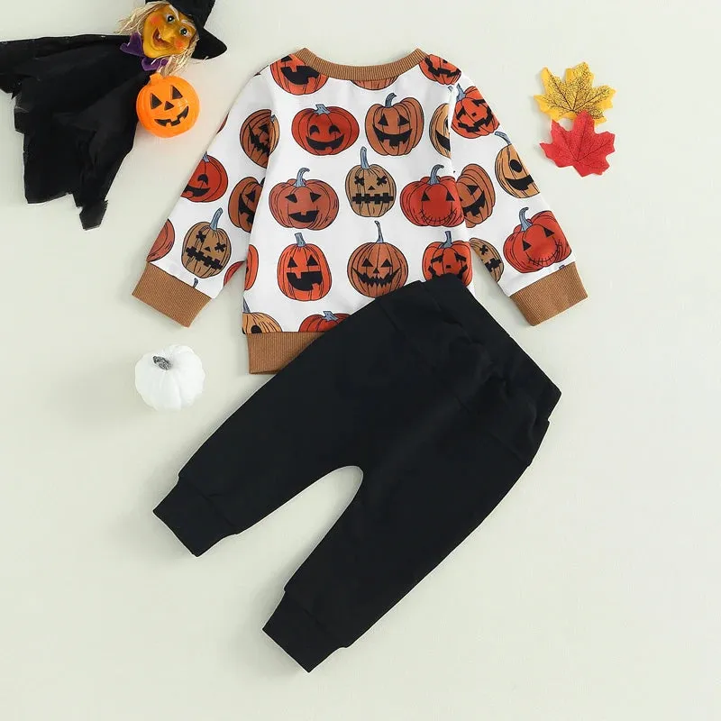 Baby Boys (to 3T) Halloween Pumpkin Loungewear Outfit