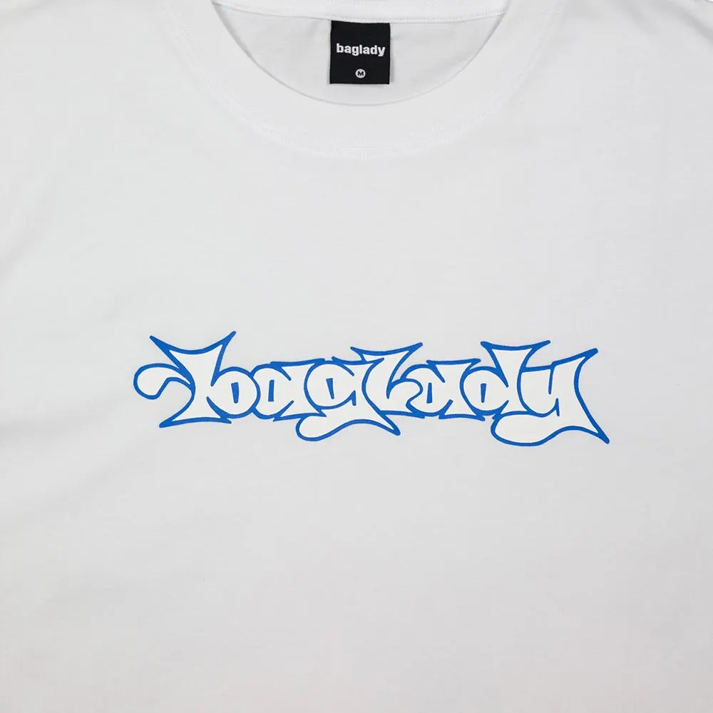 Baglady Bootleg Throw Up Logo T-shirt - White