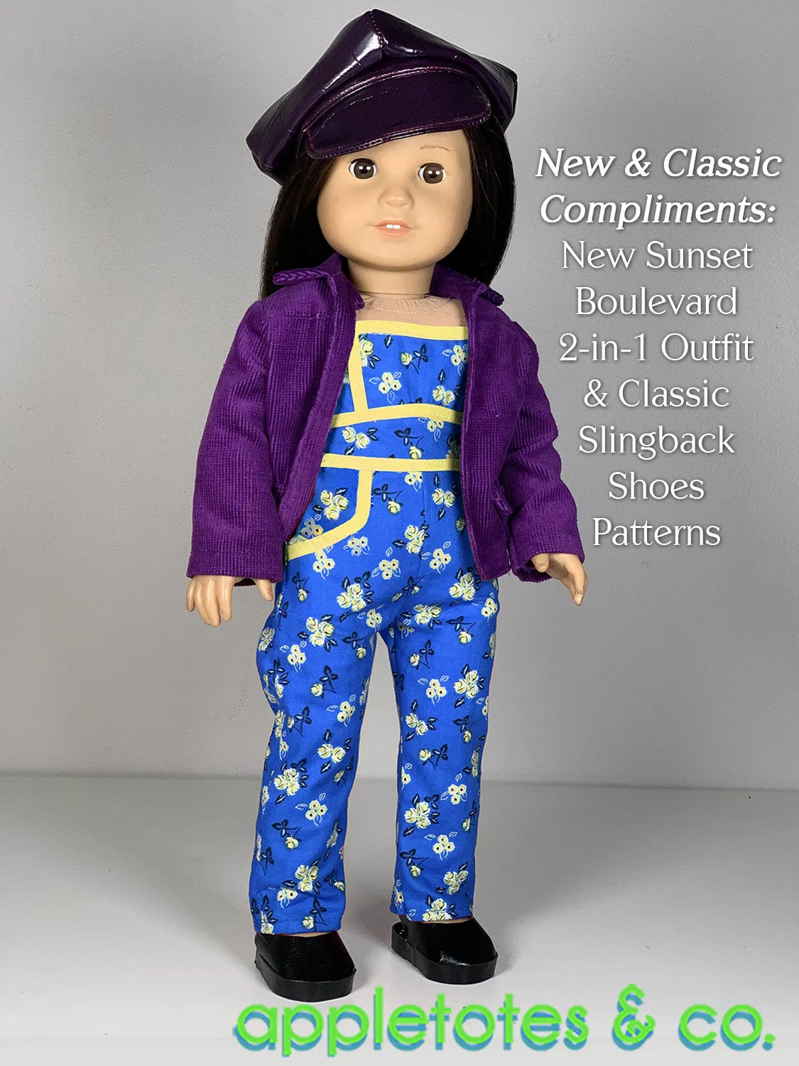 Bailey Jacket 18 Inch Doll Sewing Pattern - SVG Files Included