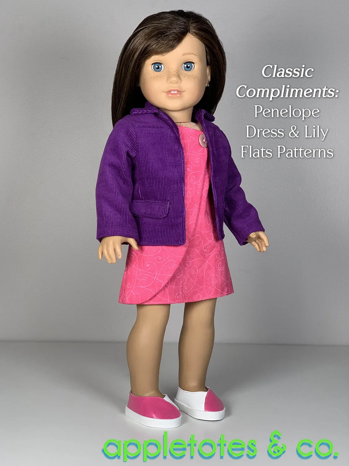 Bailey Jacket 18 Inch Doll Sewing Pattern - SVG Files Included