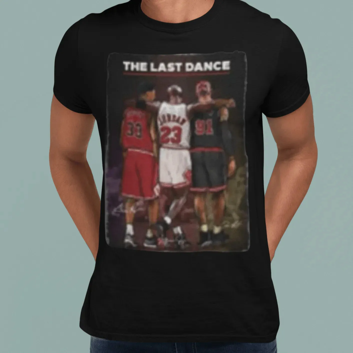 Basketball T-shirt The Last Dance Short Sleeve Cotton Unisex Crew Neck Top (Clearance)