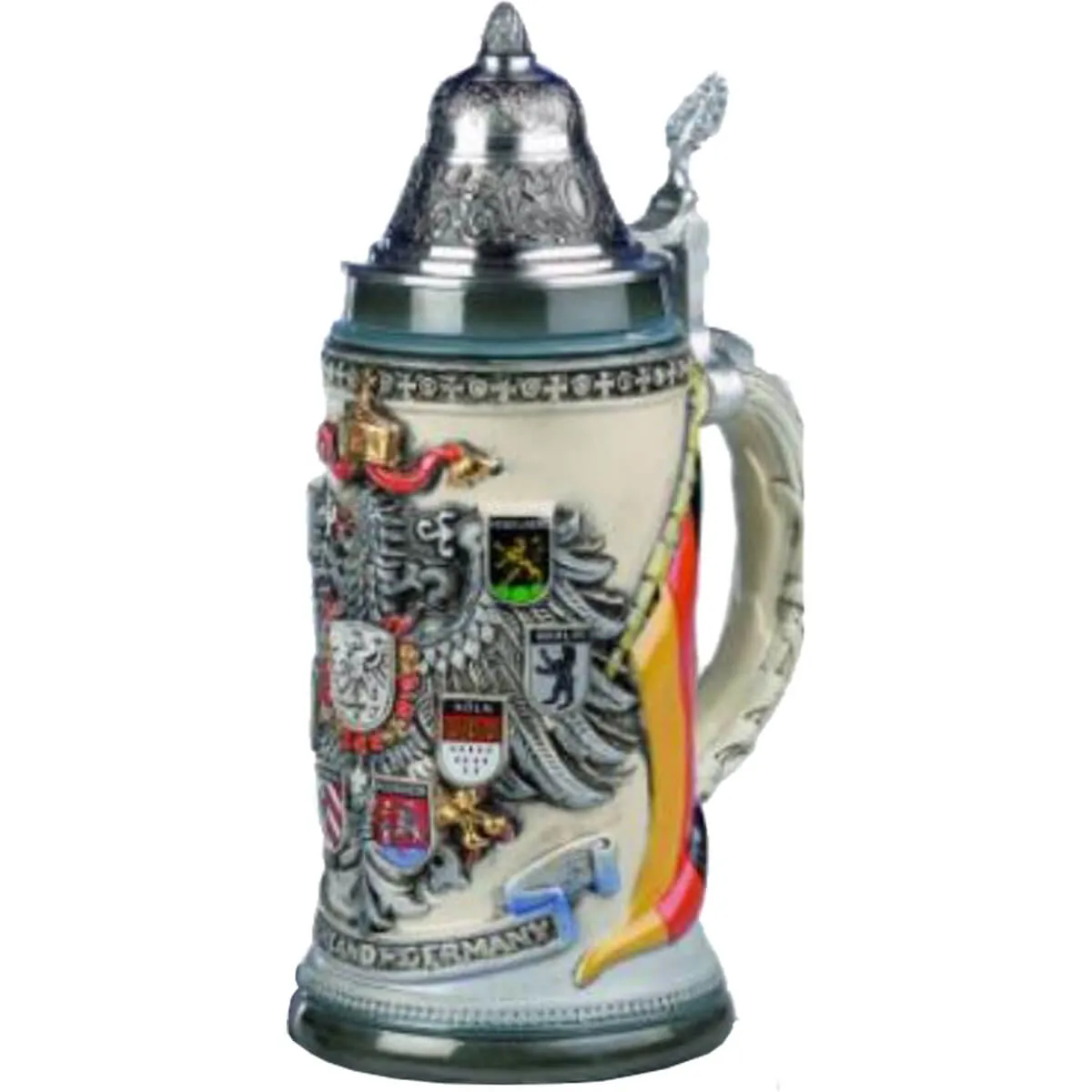 Beer Stein Crest Germany rustic-style 0.75L