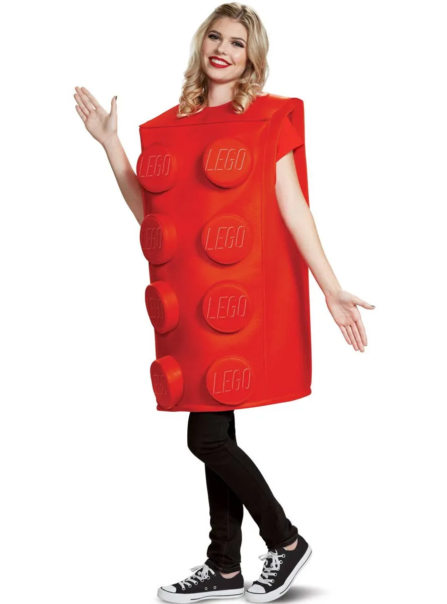 Big Red Lego Brick Unisex Adults Costume