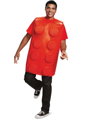 Big Red Lego Brick Unisex Adults Costume