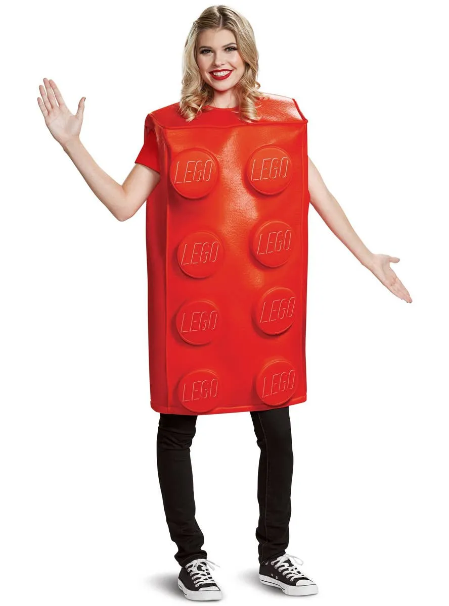 Big Red Lego Brick Unisex Adults Costume