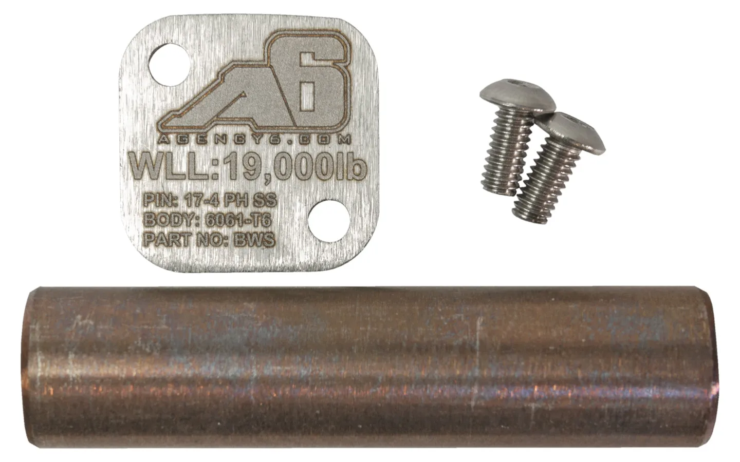 Billet Winch Shackle - Earth Grey