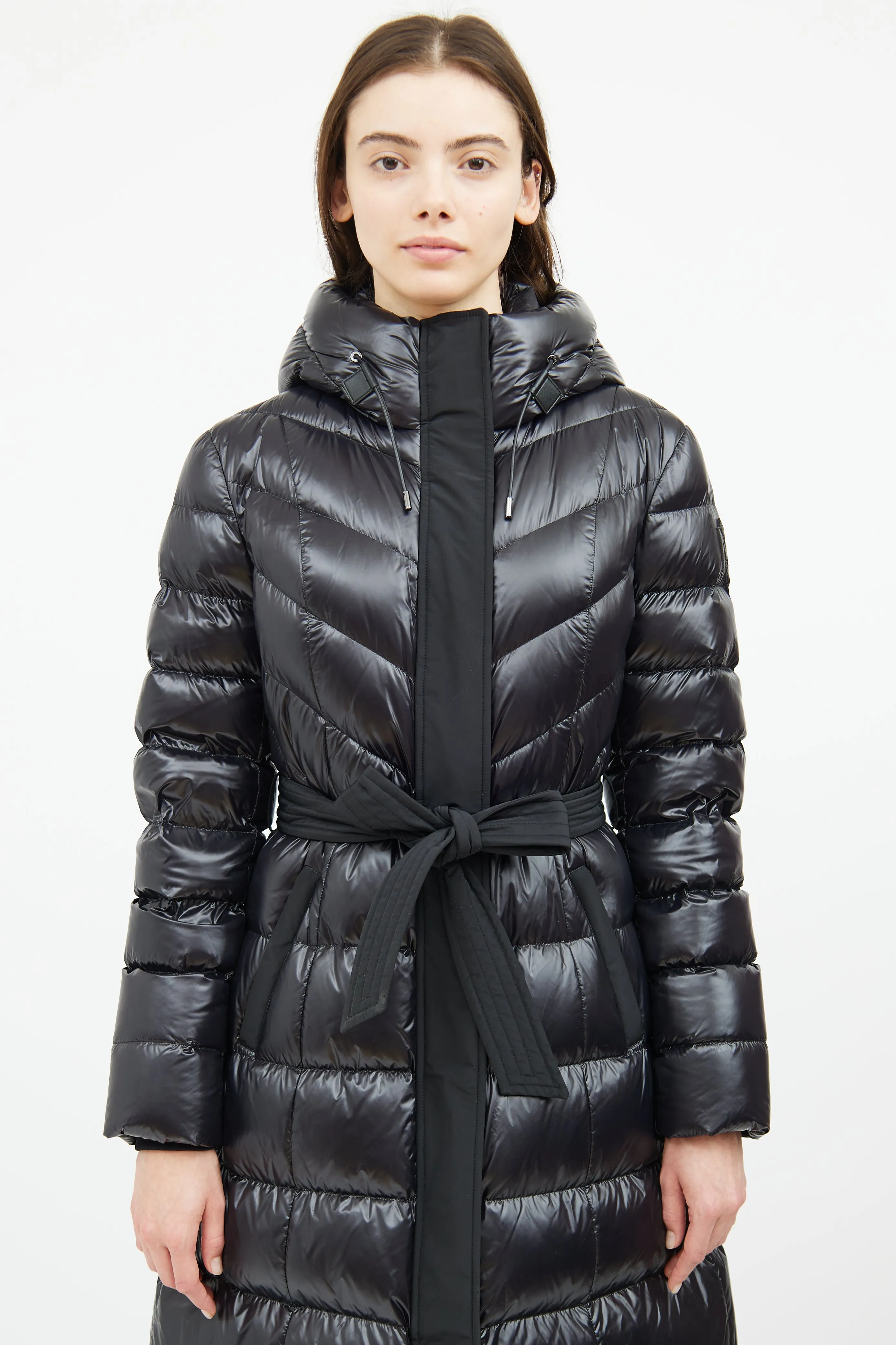 Black Calina Down Long Jacket