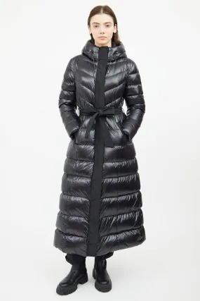 Black Calina Down Long Jacket