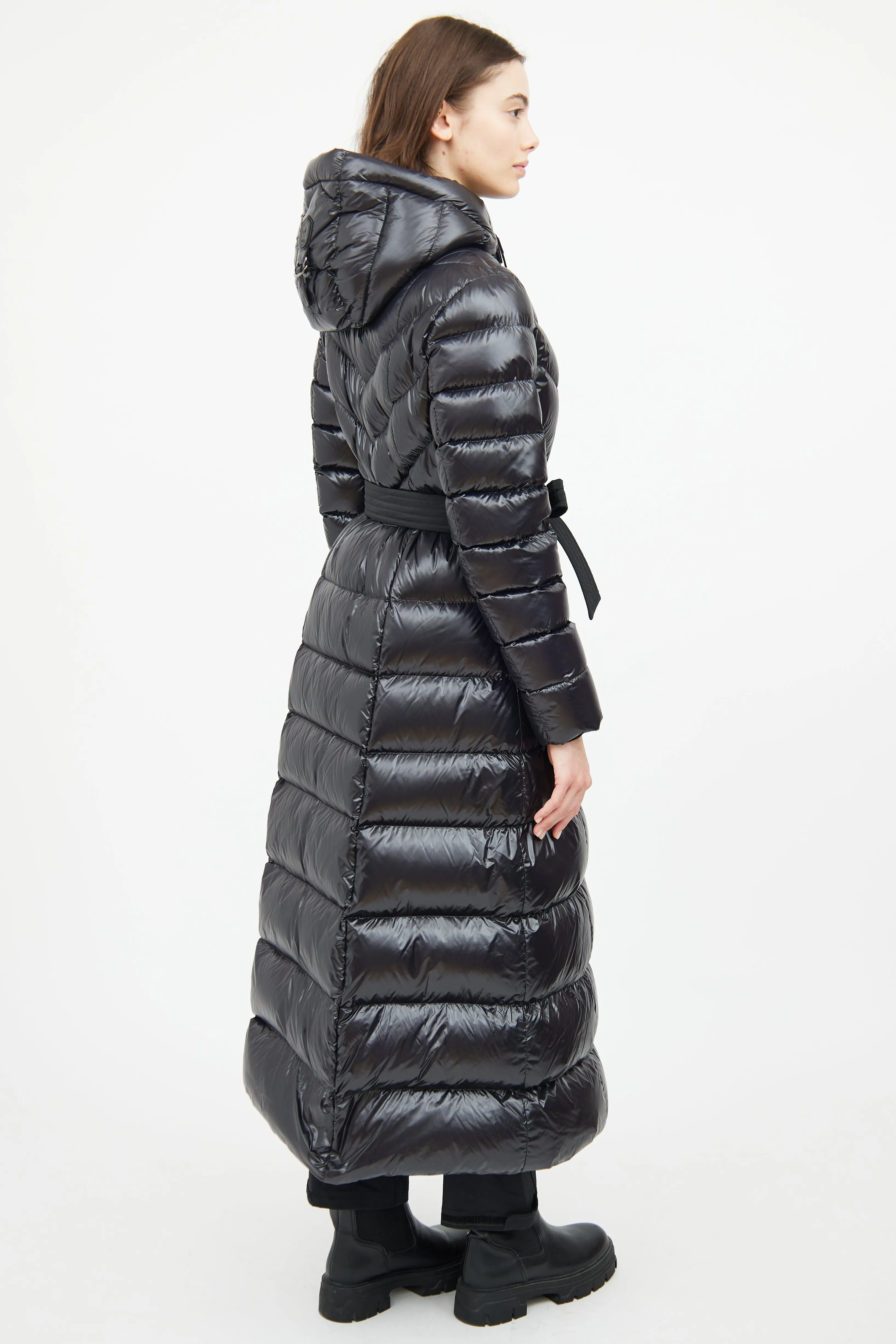 Black Calina Down Long Jacket