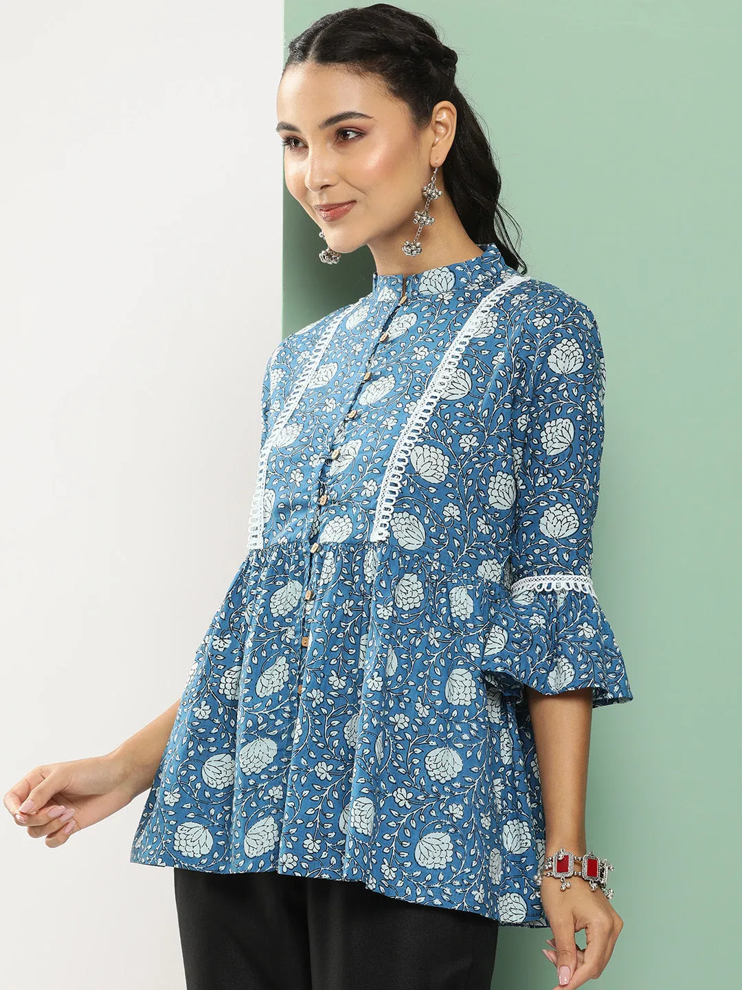 Blue Printed Tunic