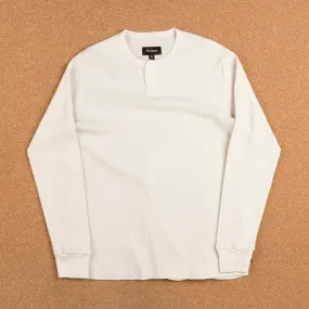 Brixton Redford Long Sleeve Henley Shirt - Off White