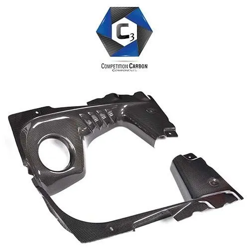 C3 Carbon Ferrari 458 Spider Engine Bay Trim Panels