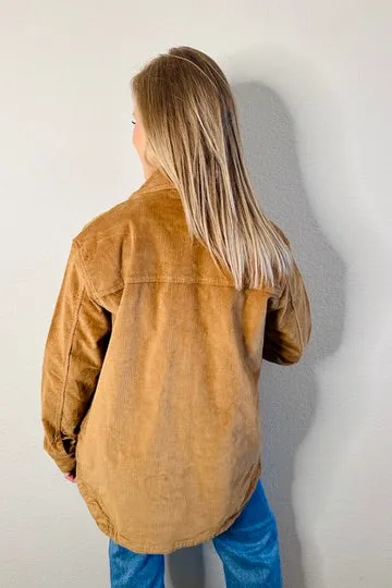 Callie EcoStretch Corduroy Shacket