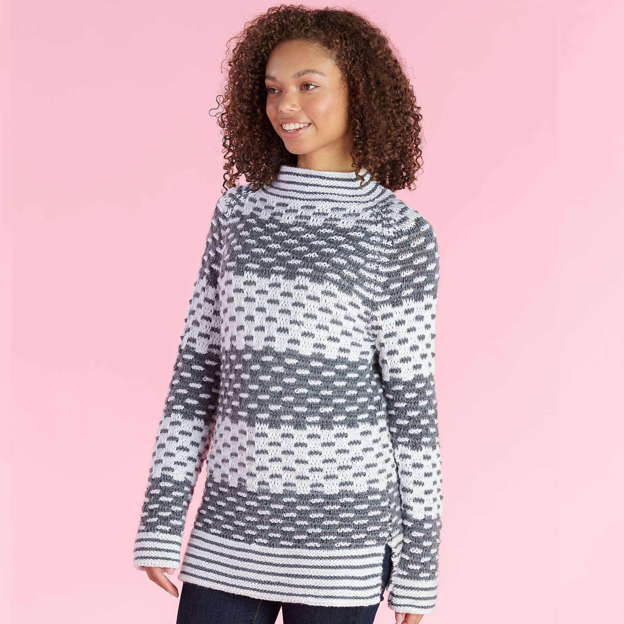 Caron Mosaic Knit Tunic