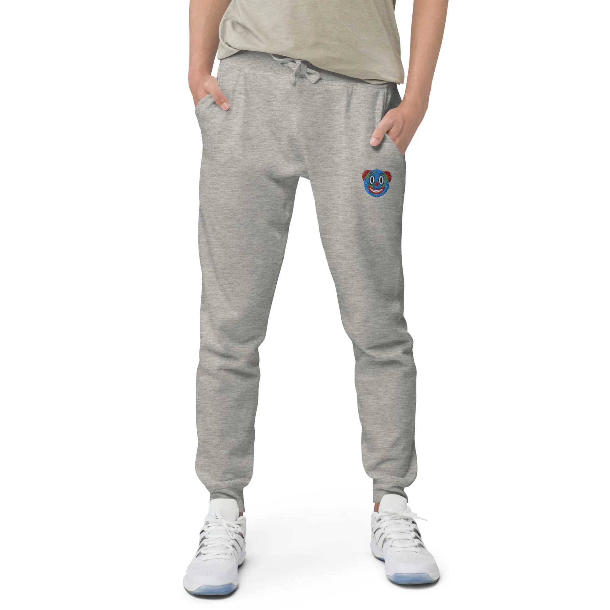 Clown World Embroidered Fleece Sweatpants