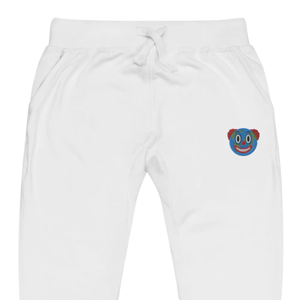 Clown World Embroidered Fleece Sweatpants