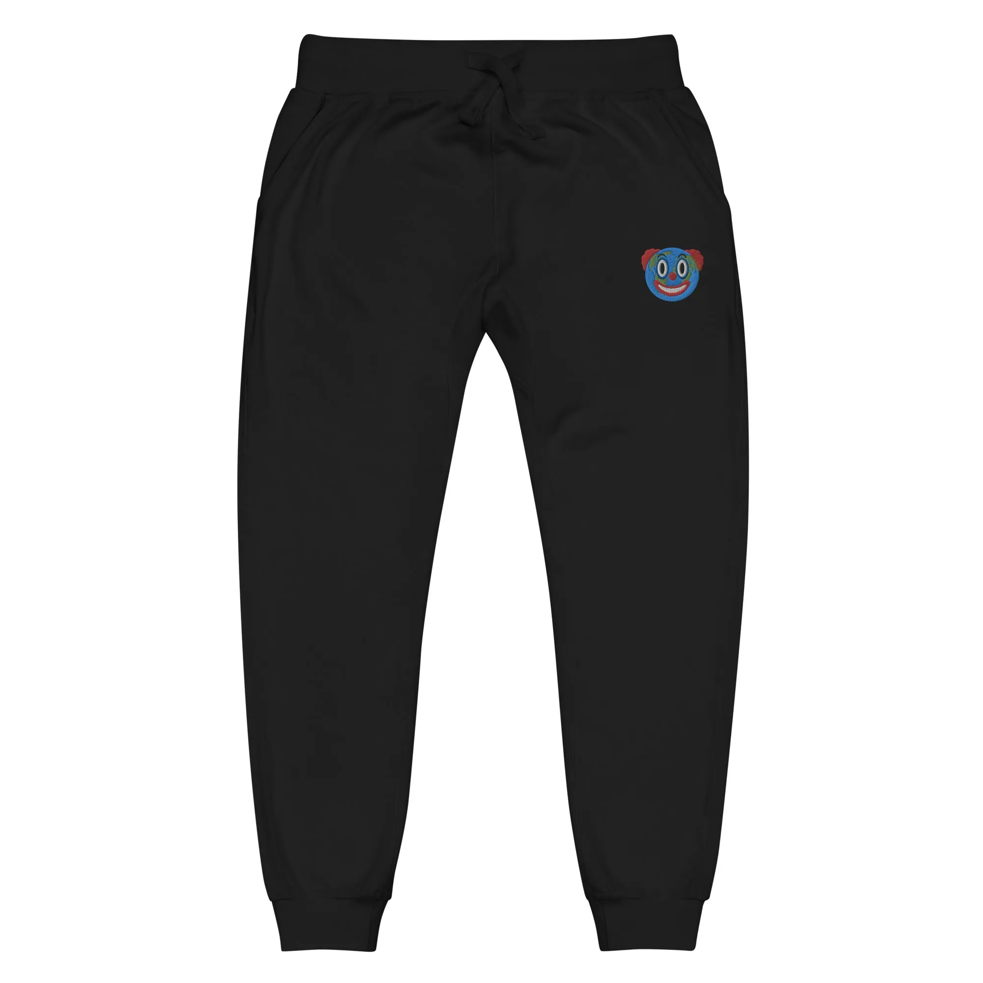 Clown World Embroidered Fleece Sweatpants