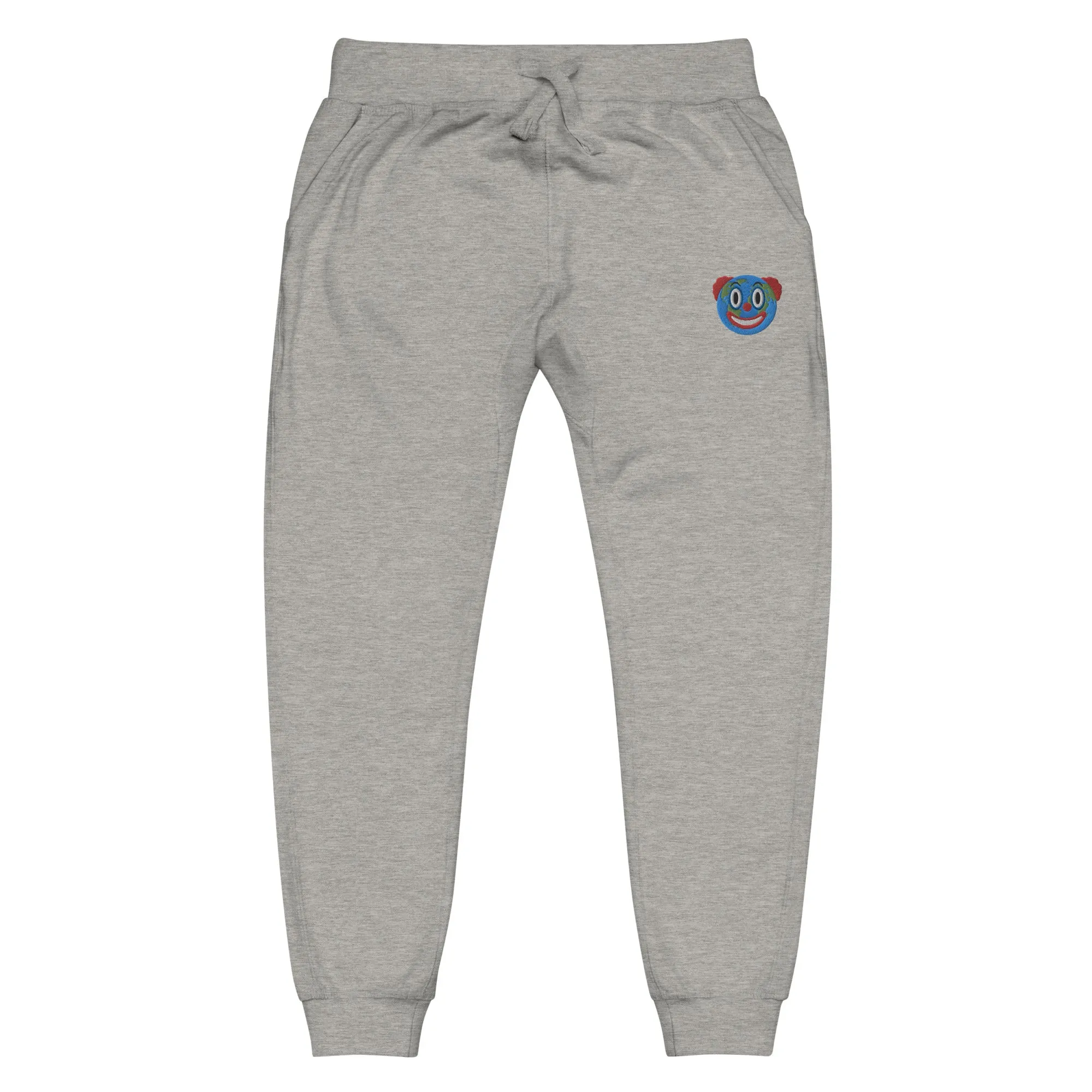 Clown World Embroidered Fleece Sweatpants