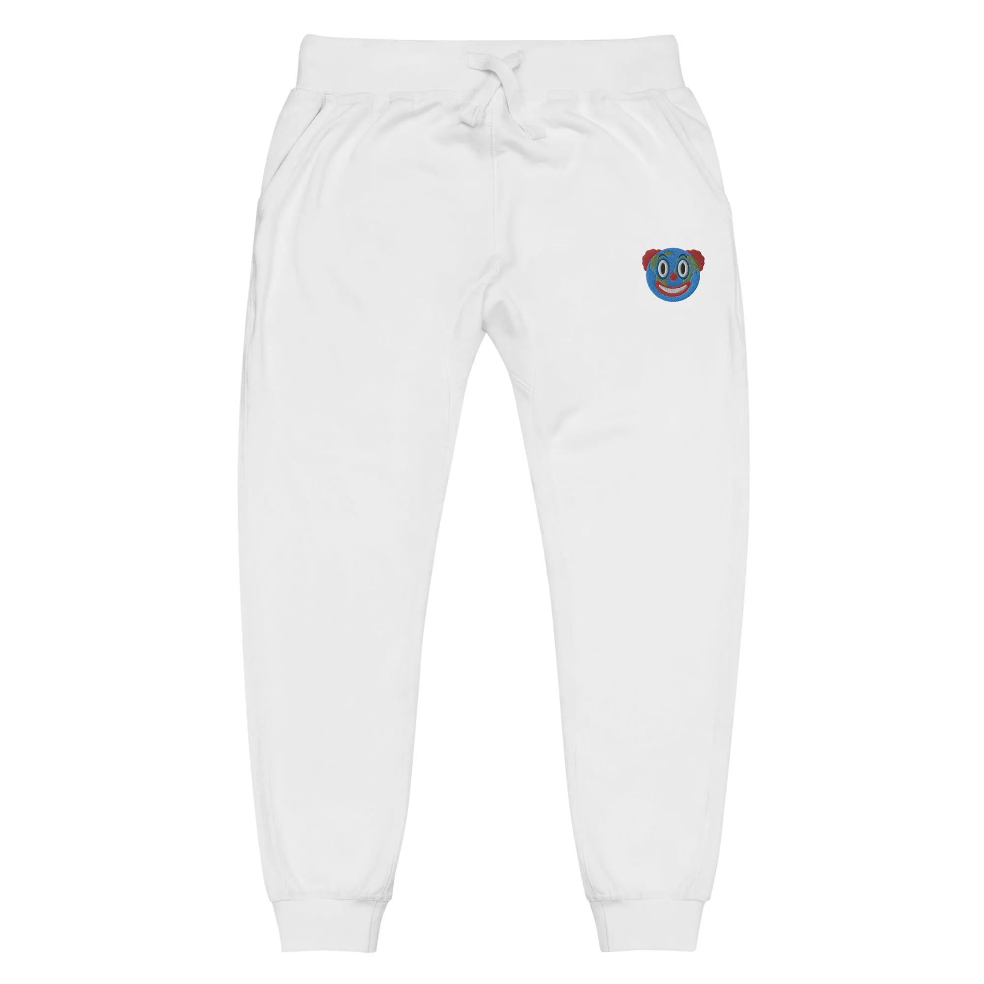 Clown World Embroidered Fleece Sweatpants