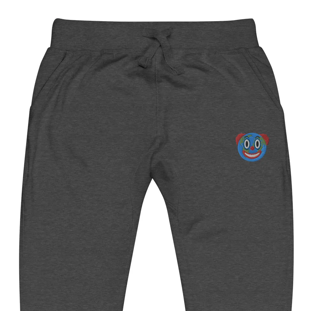 Clown World Embroidered Fleece Sweatpants