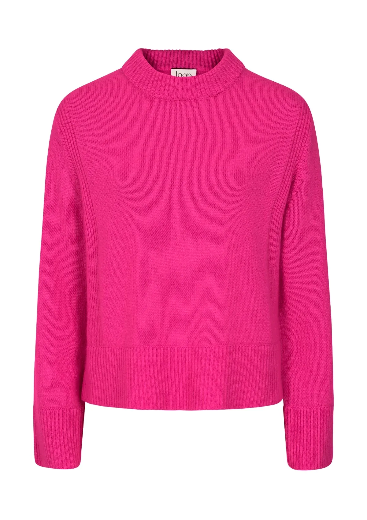 Cropped Cashmere Sweatshirt in Cherry Pink