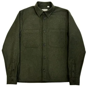 Dark Juniper Wool Overshirt