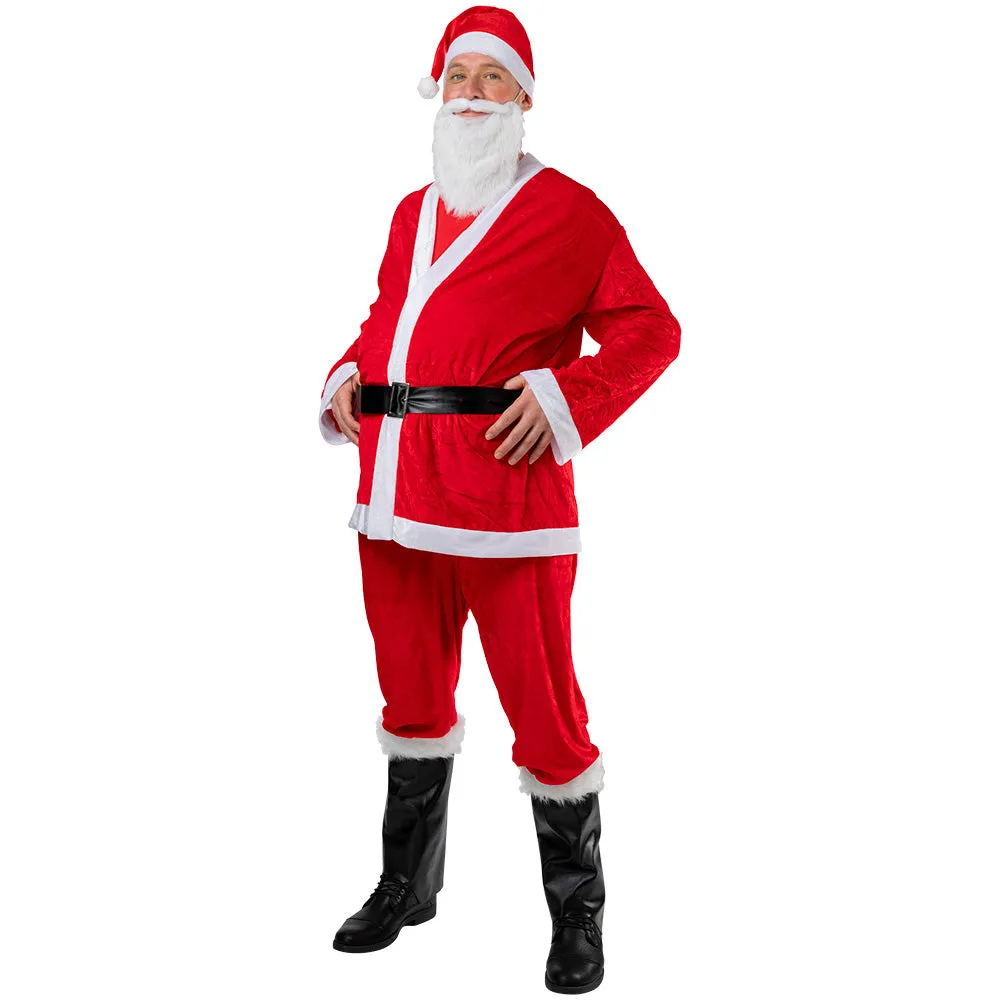 Deluxe Velour Santa Suit Christmas Costume