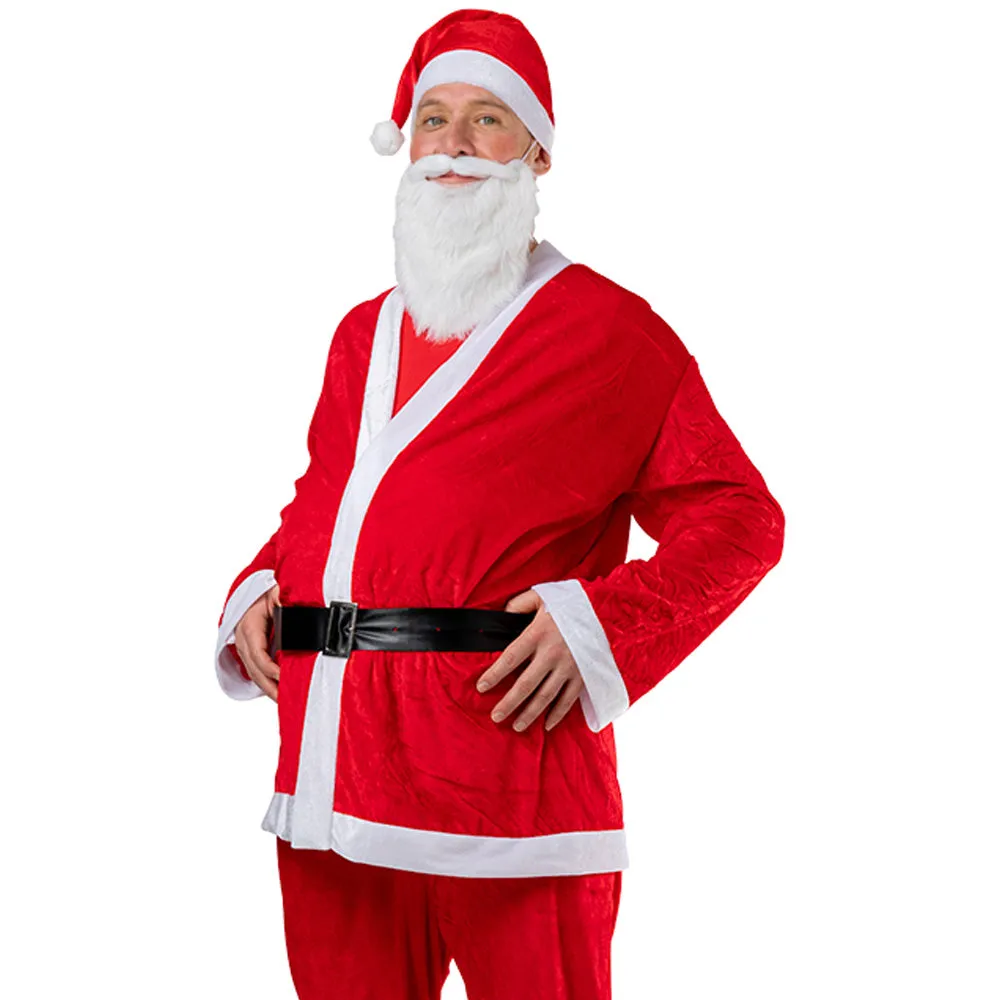 Deluxe Velour Santa Suit Christmas Costume