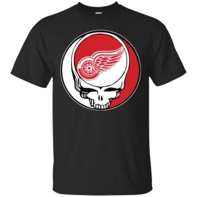 Detroit Red Wings Grateful Dead Steal Your Face Hockey Nhl Shirts