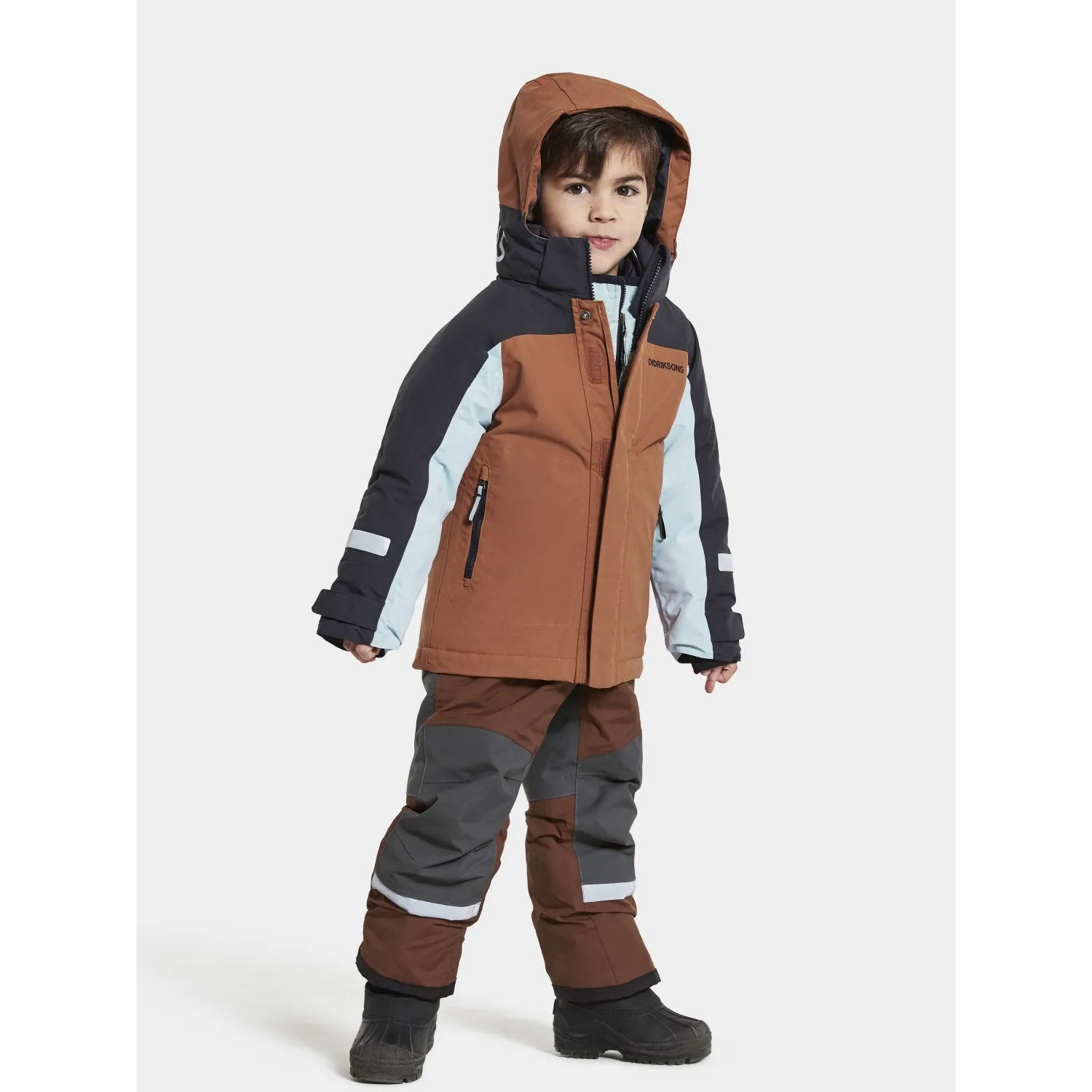 Didriksons Acorn Brown Neptun Kids Jacket