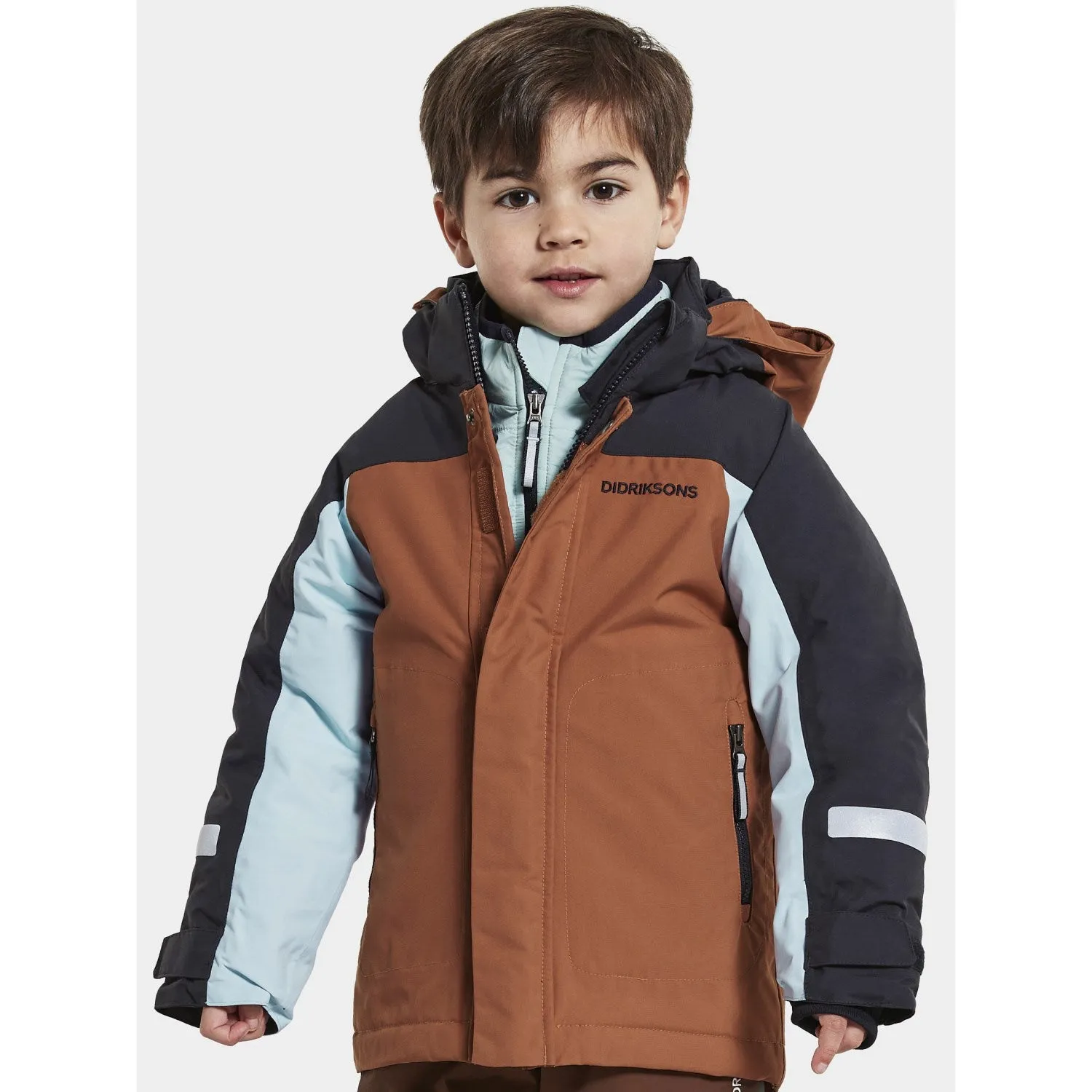 Didriksons Acorn Brown Neptun Kids Jacket