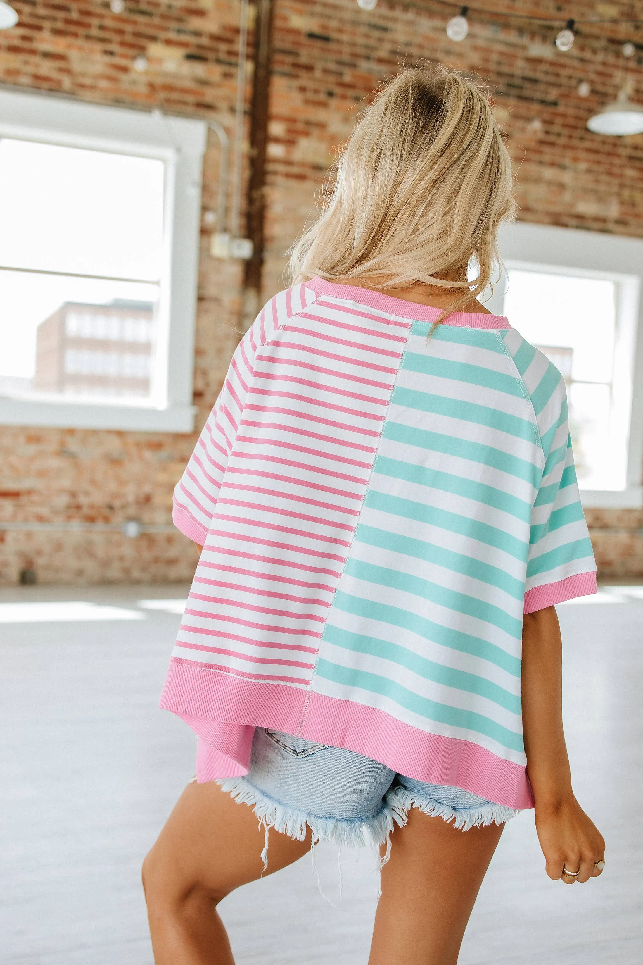 Dorien Striped Colorblock Tunic