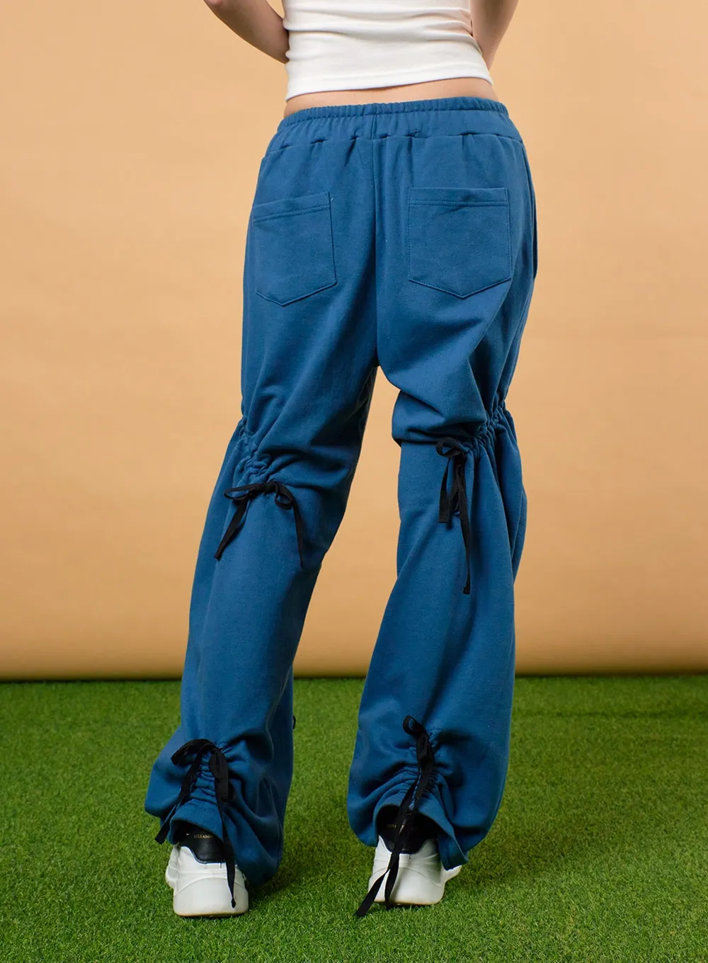 Drawstring Ribbon Detail Sweatpants IJ430