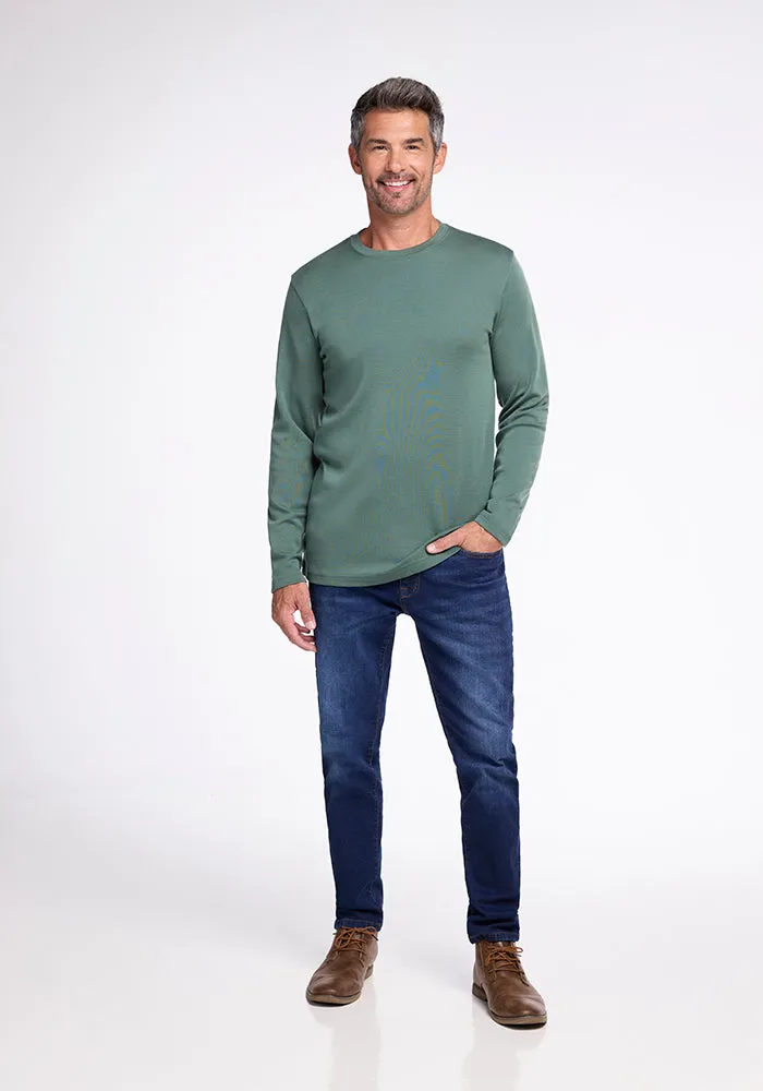 Easton Crew Neck Shirt - Duck Green