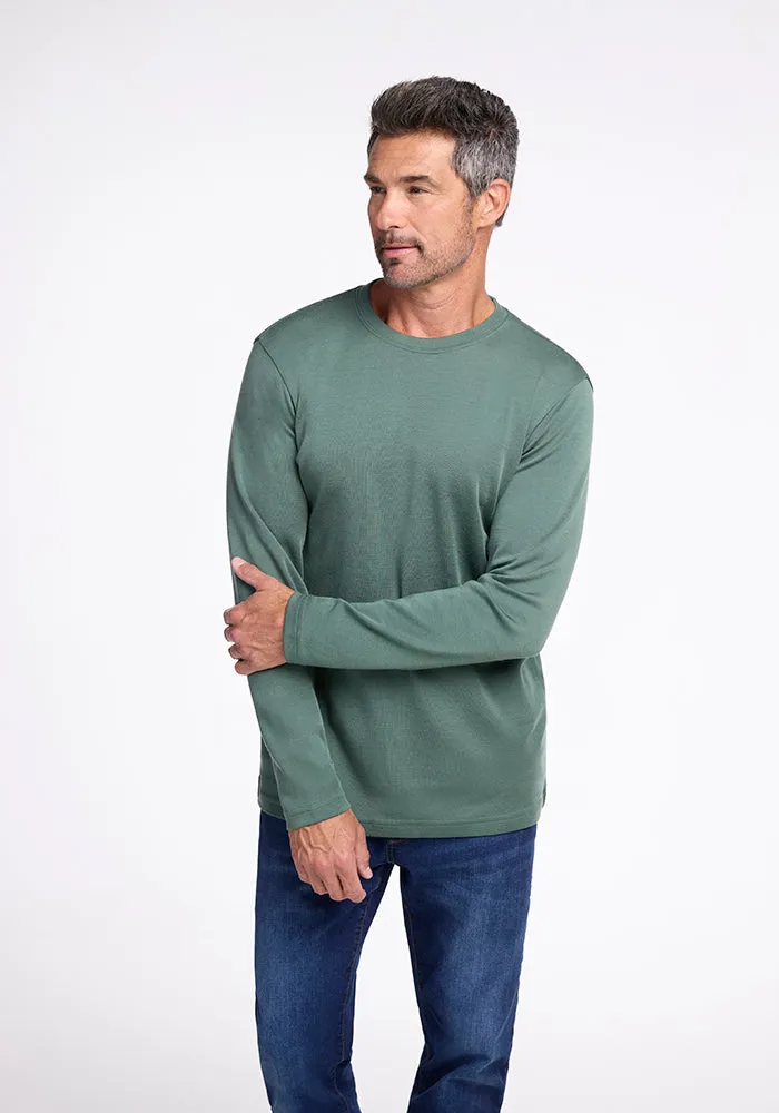 Easton Crew Neck Shirt - Duck Green