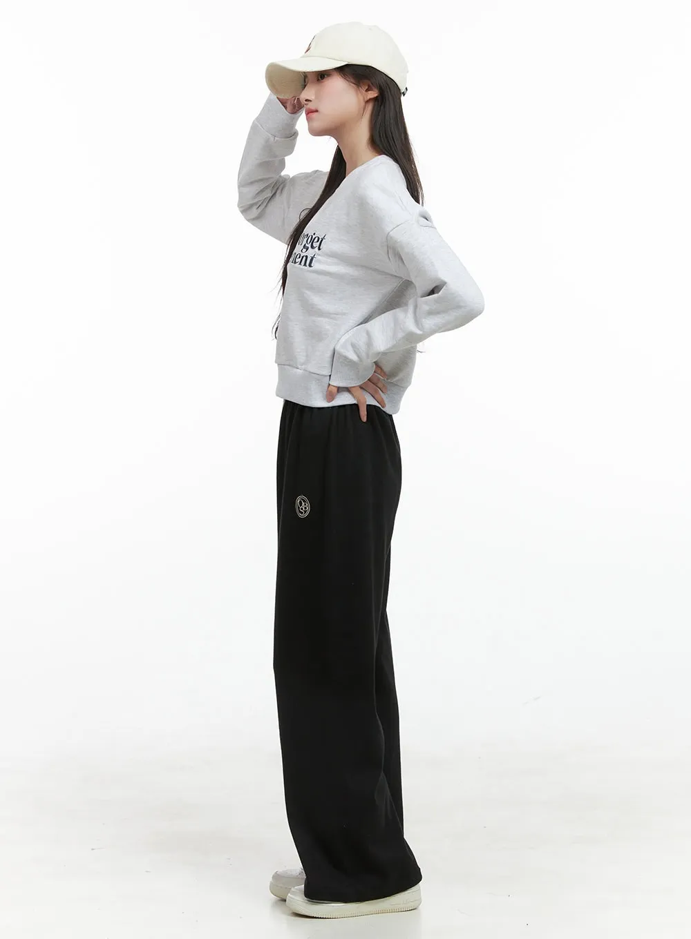 Embroidered Cotton Sweatpants OG409