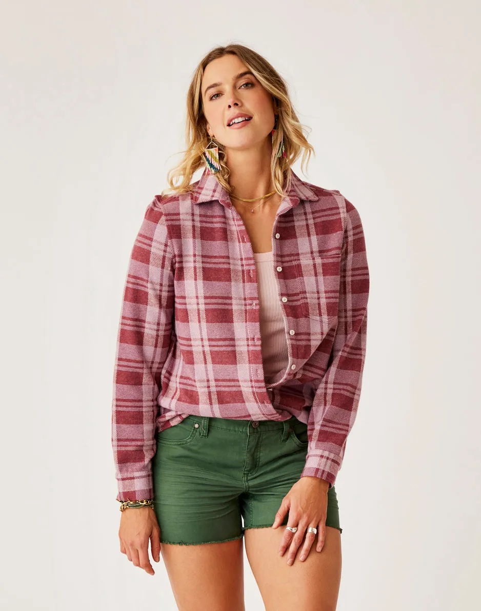 Fairbanks Supersoft Shirt: Brick Plaid