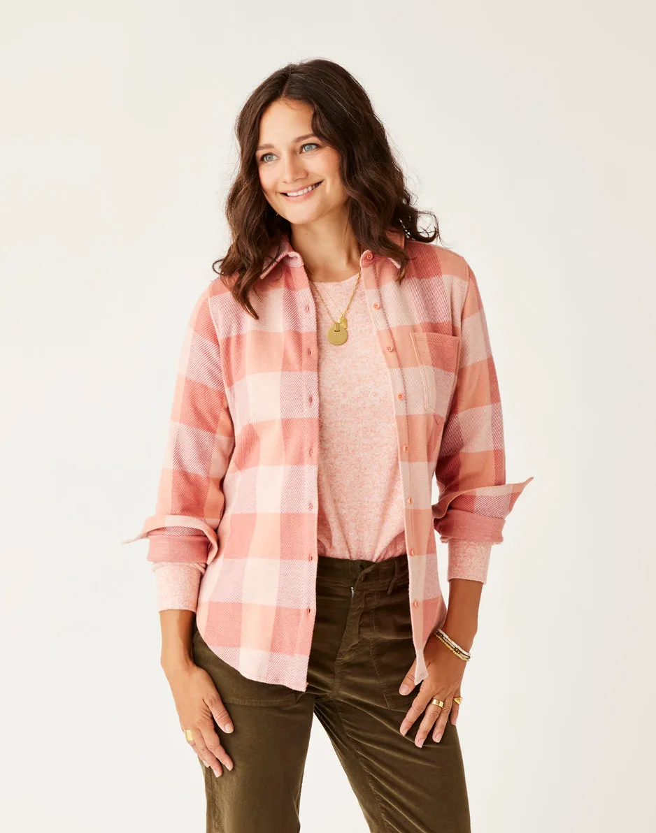 Fairbanks Supersoft Shirt: Lt. Henna Check